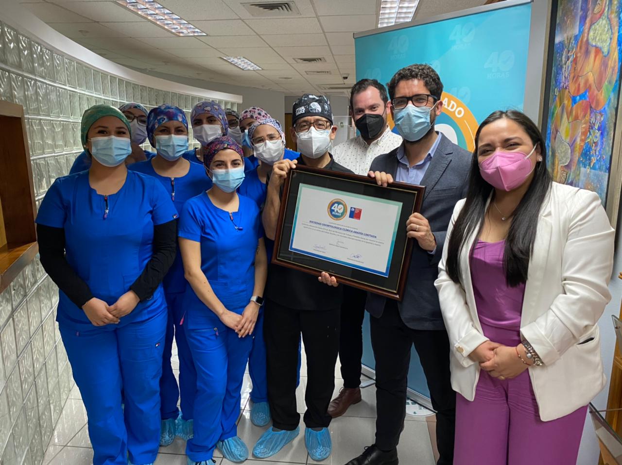 Clínica odontológica recibe Sello 40 horas