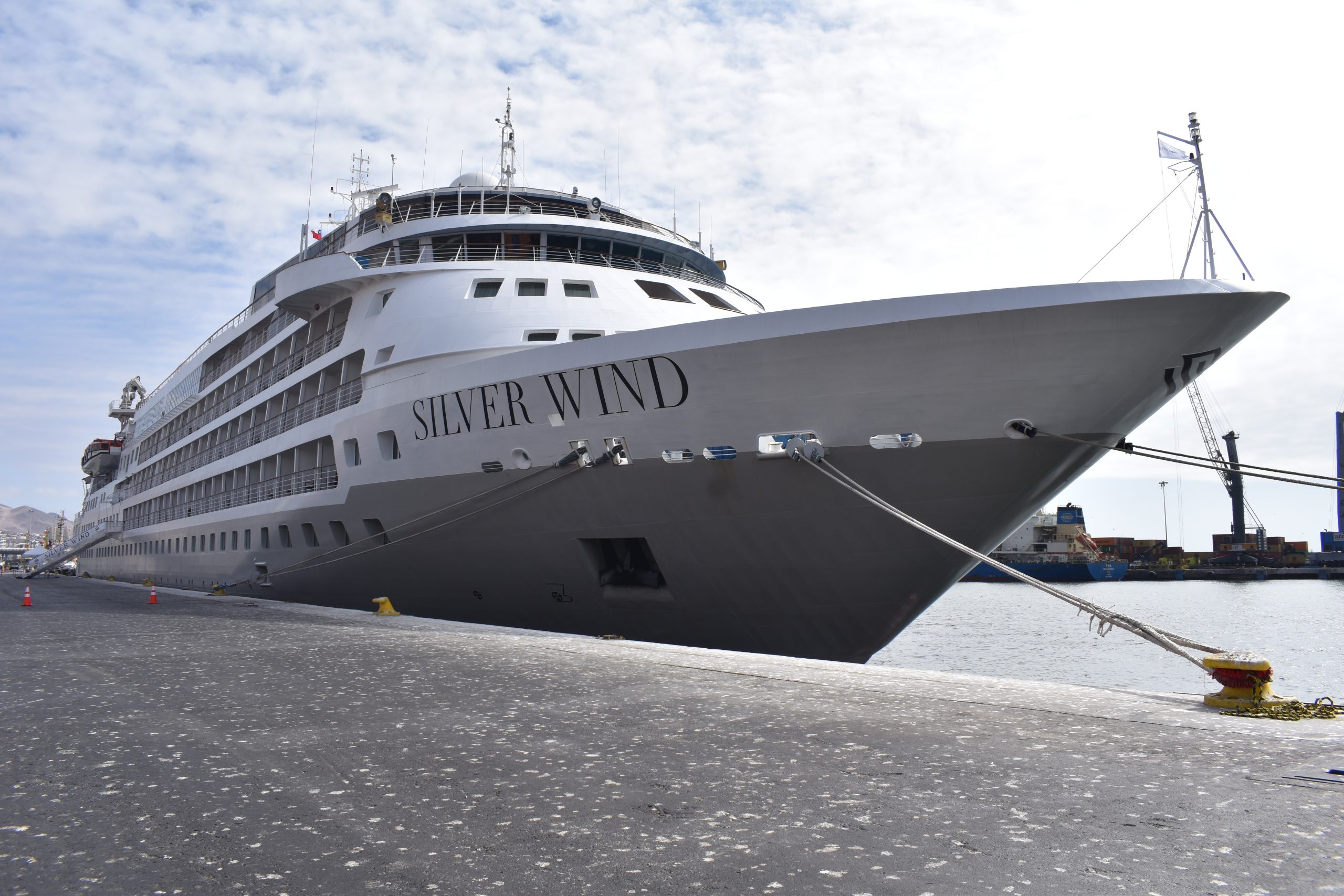 Desde Guayaquil: Crucero Silver Wind visitó Puerto Antofagasta con 141 pasajeros a bordo