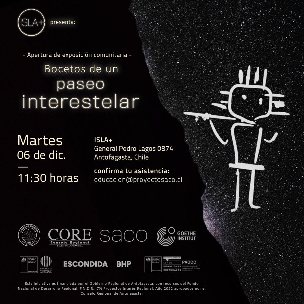 Exposición ciudadana Bocetos de un Paseo Interestelar se expondrá el martes 6 de diciembre