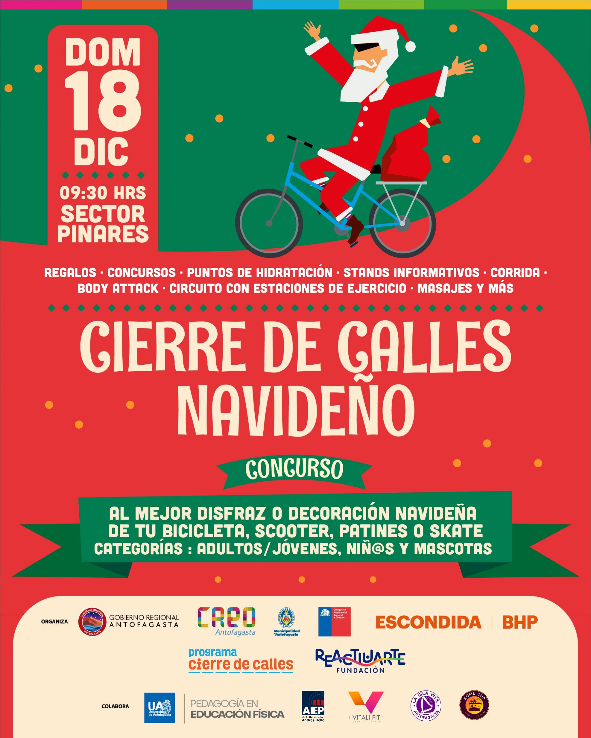 Invitan a actividad navideña en el cierre de calles del borde costero norte