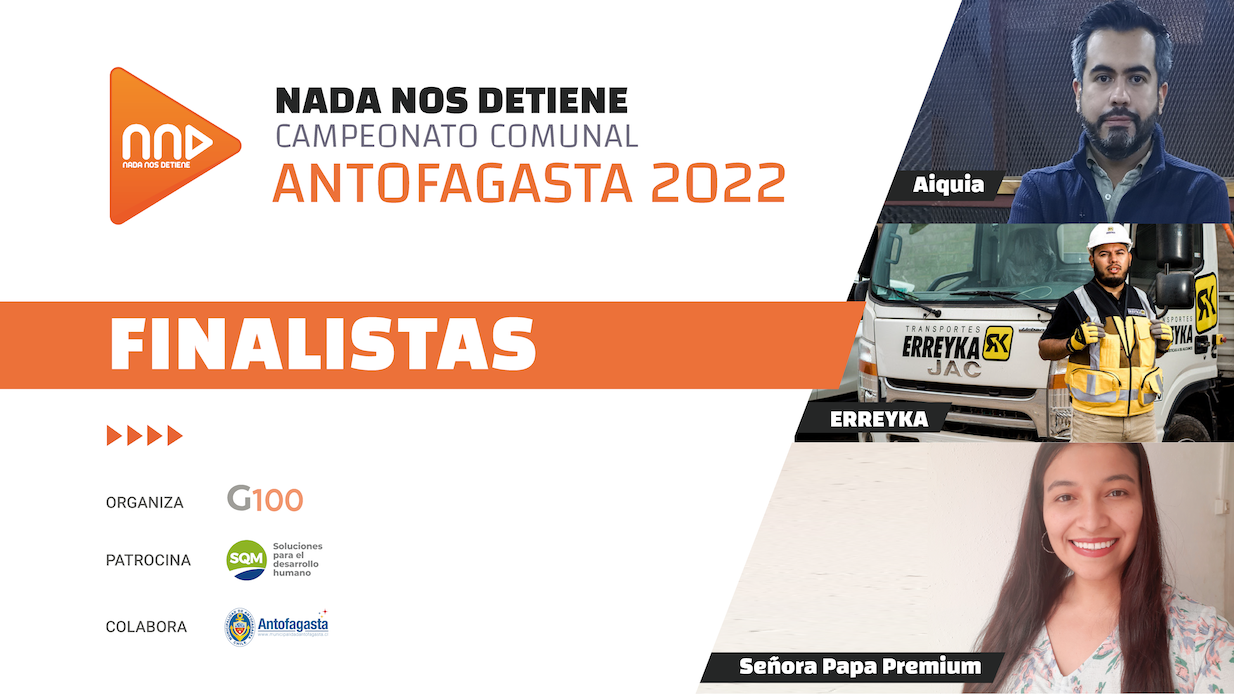Nada Nos Detiene Antofagasta ya tiene a sus tres finalistas para su edición comunal