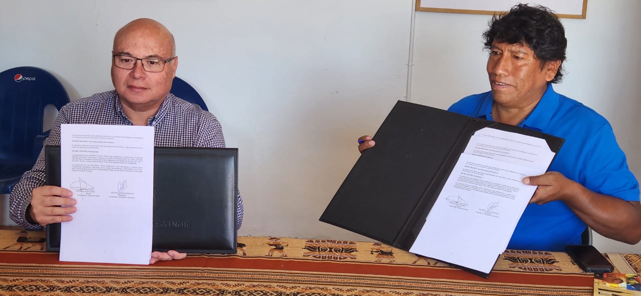 Firman convenio de apoyo técnico a procesos productivos