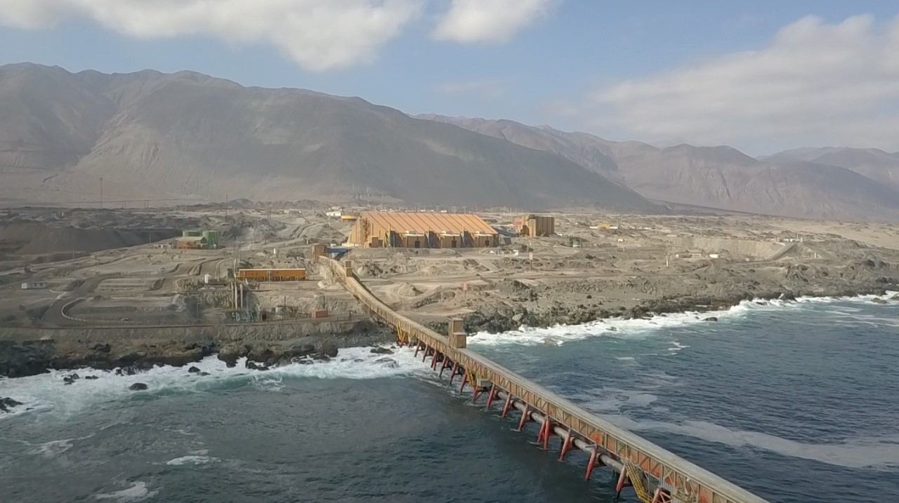 Minera de la región inicia operación con 100% de agua de mar