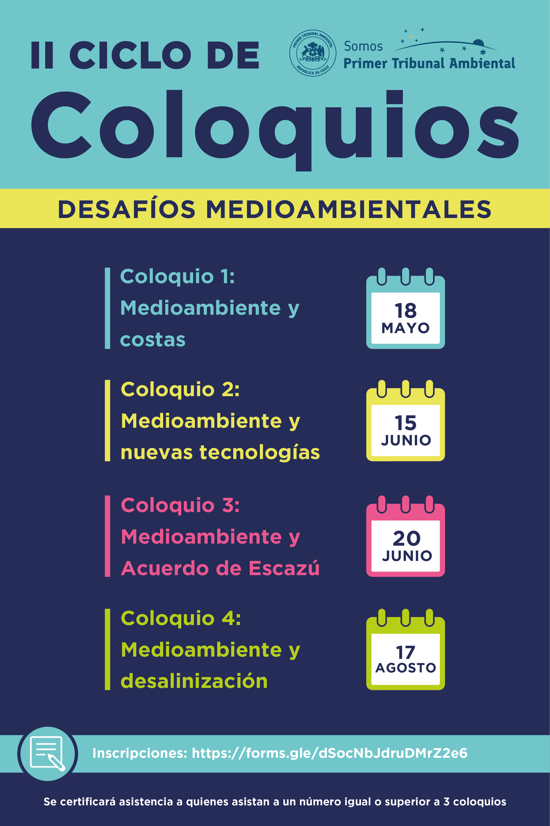 <strong>Primer Tribunal Ambiental realizará nuevo Ciclo de Coloquios 2023</strong>