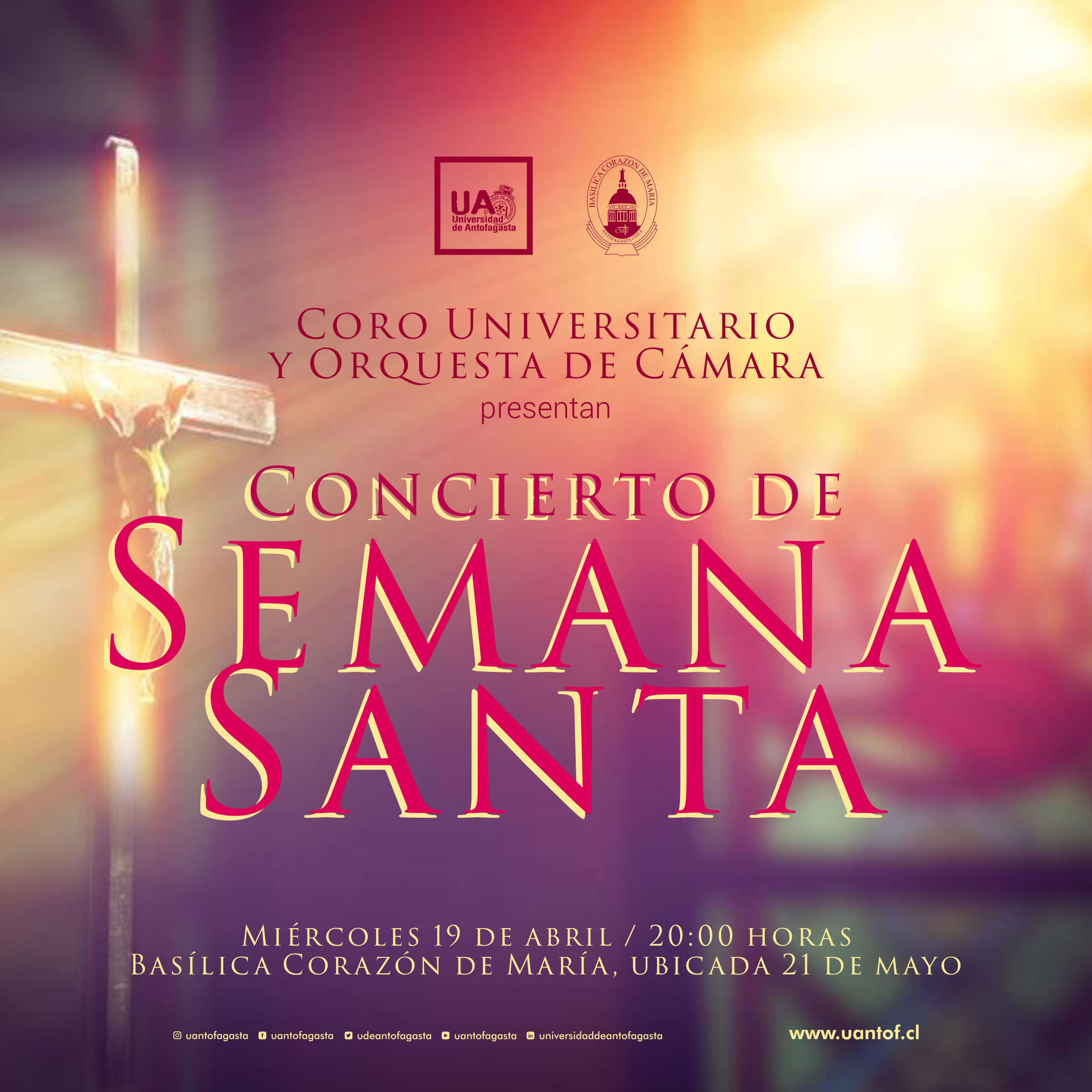 <strong>Coro Universitario y Orquesta de Cámara de la UA invitan a su tradicional Concierto de Semana Santa </strong>