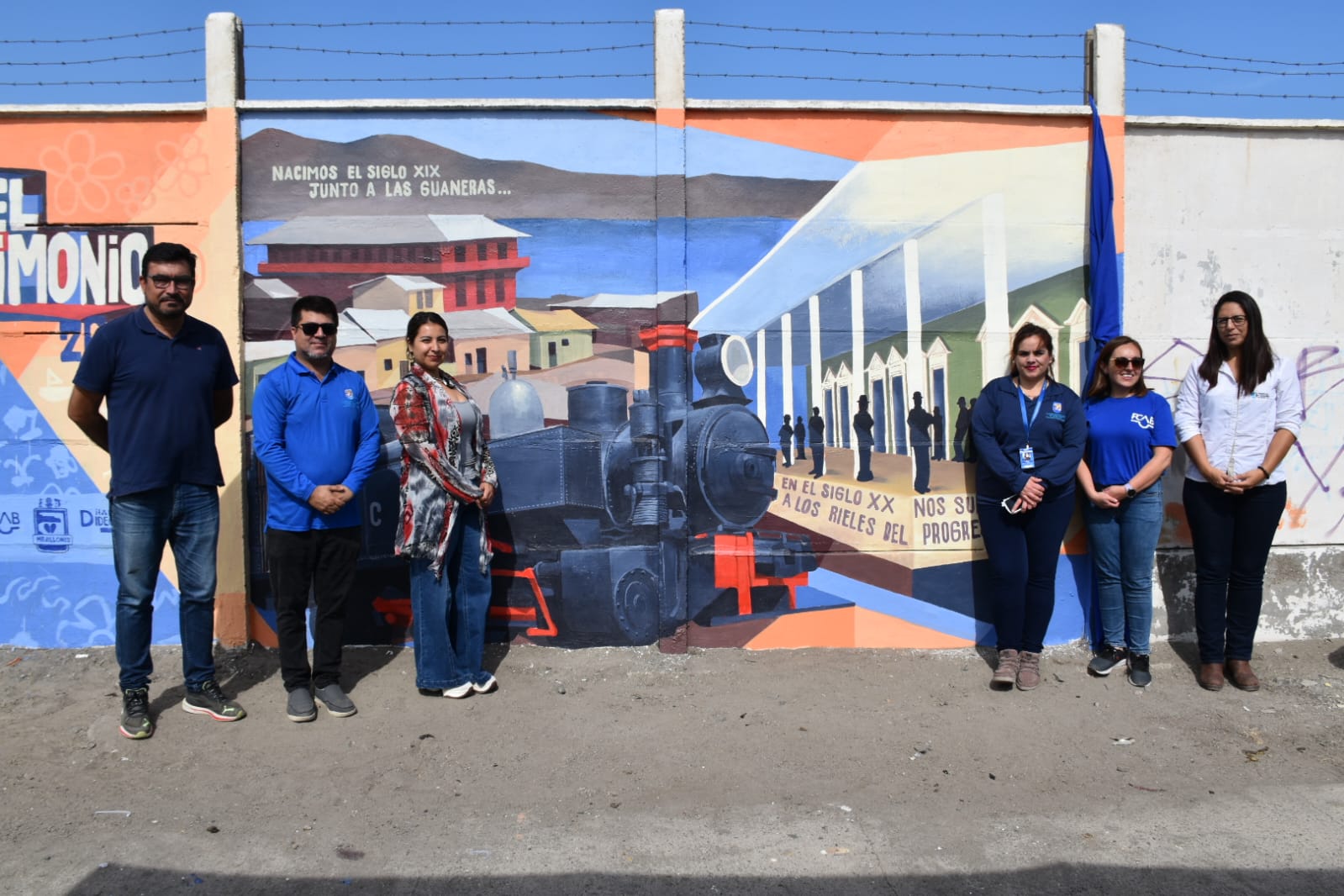 Inauguran mural patrimonial en honor al legado ferroviario