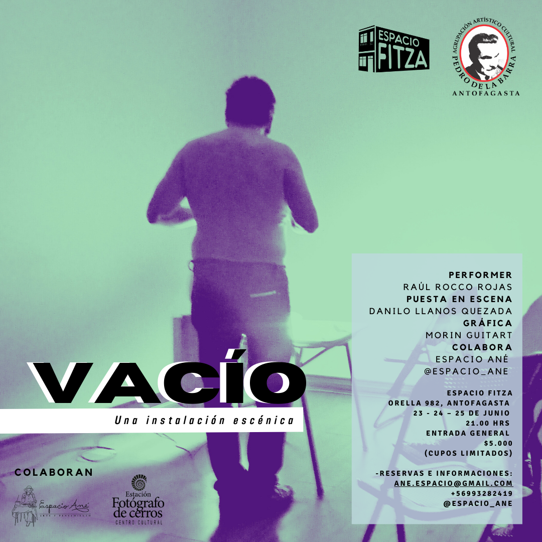 <strong>Obra teatral “Vacío” se presenta este fin de semana en Espacio Fitza</strong>