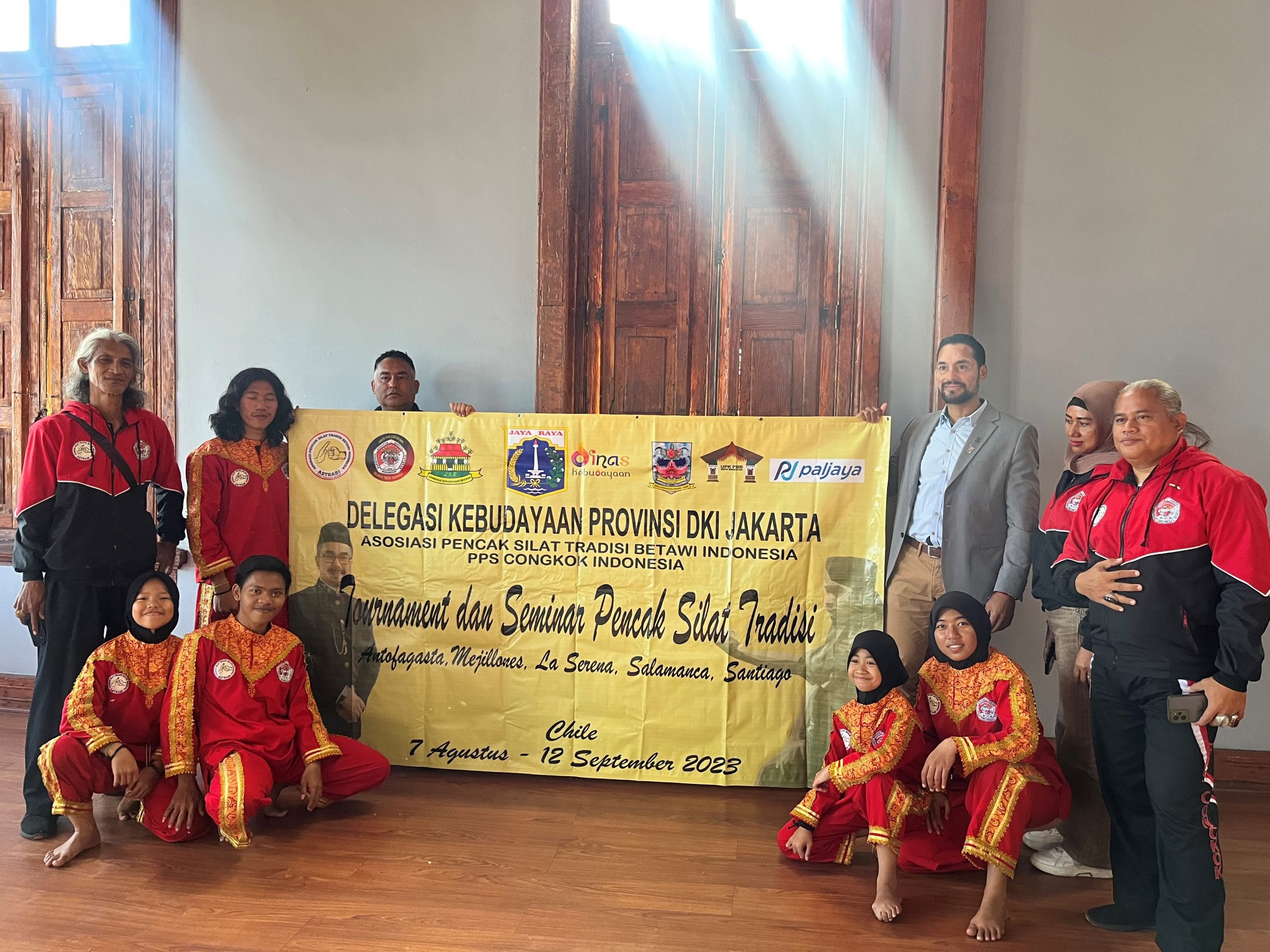 Asociación de Artes Marciales de Indonesia estuvo presente con una exhibición en la Seremi del deporte