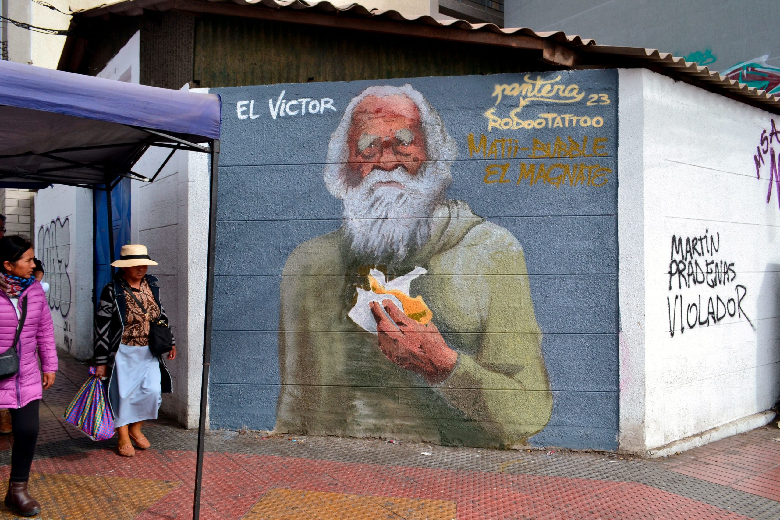 Mural del loco Víctor: inspiraciones fuera de la elite cultural de la Perla del Norte