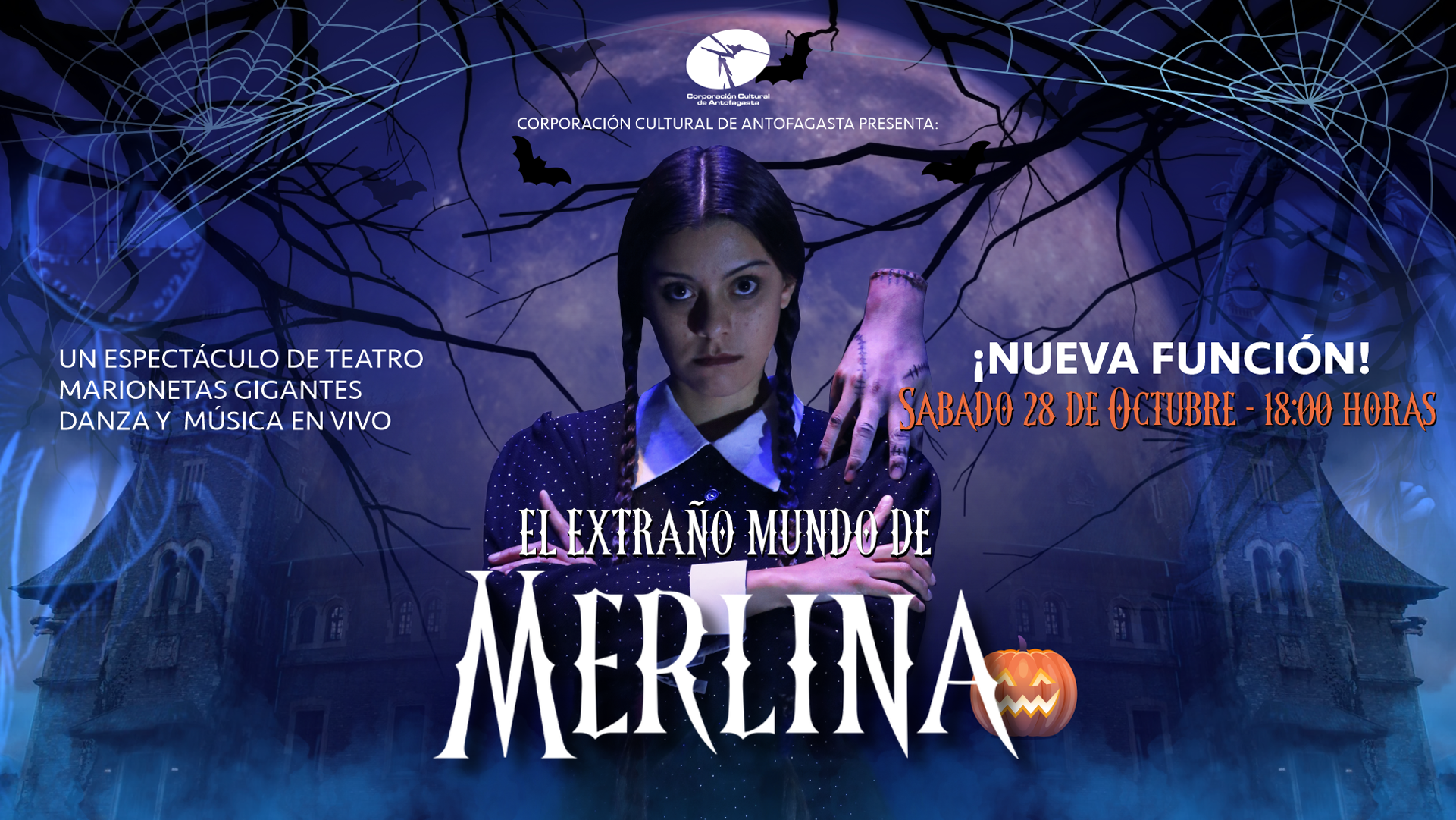 Éxito total de “El Extraño Mundo de Merlina”, la propuesta artística de la CCA para Halloween
