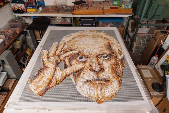 Alexis Sánchez, Rosa Ramírez, Alejandro Jodorowsky y Javiera Toro son inmortalizados en mosaicos