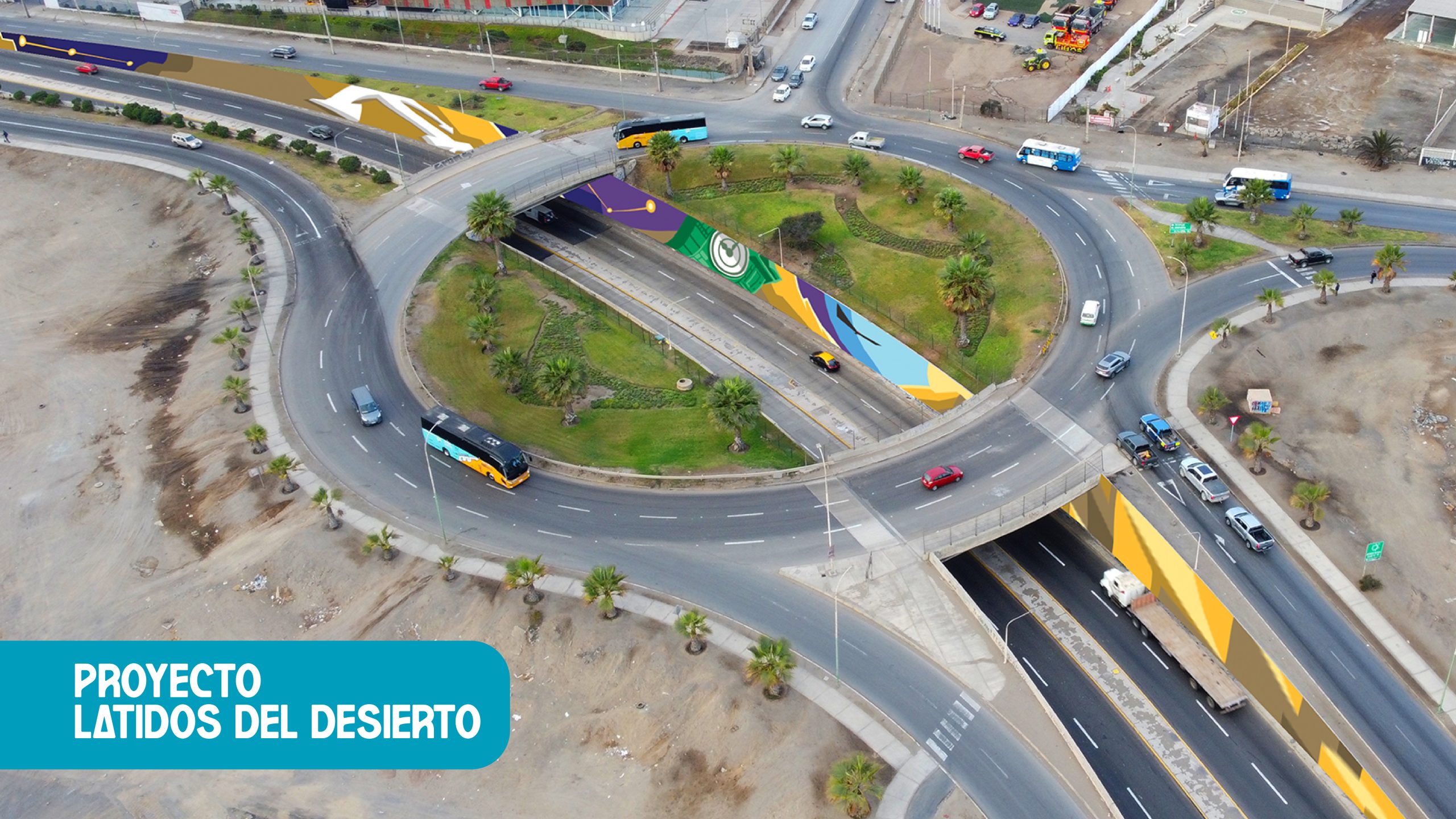 “Latidos del desierto” será el nuevo mural de la Rotonda La Chimba