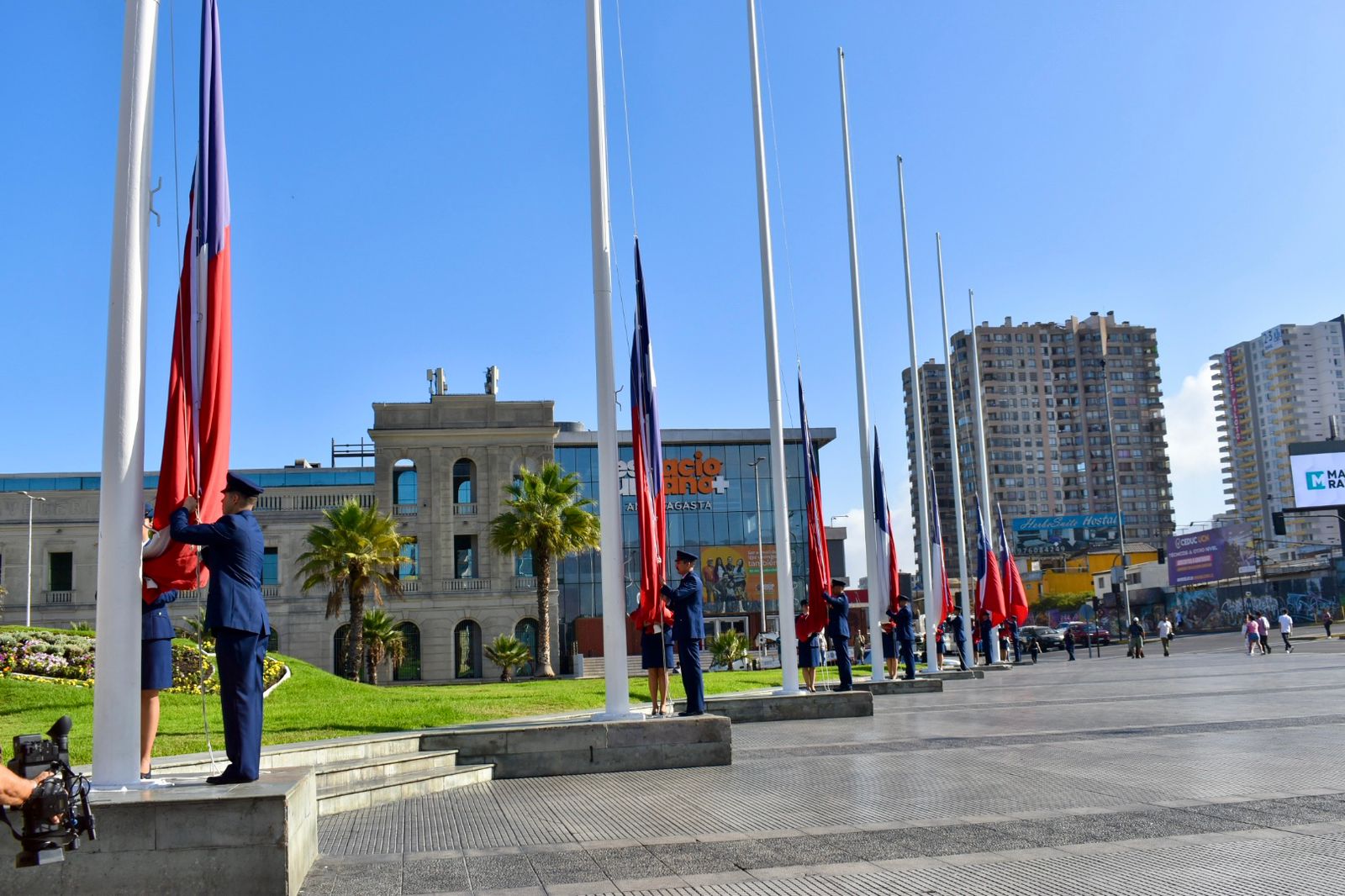 FACh realizó tradicional izamiento de pabellón patrio