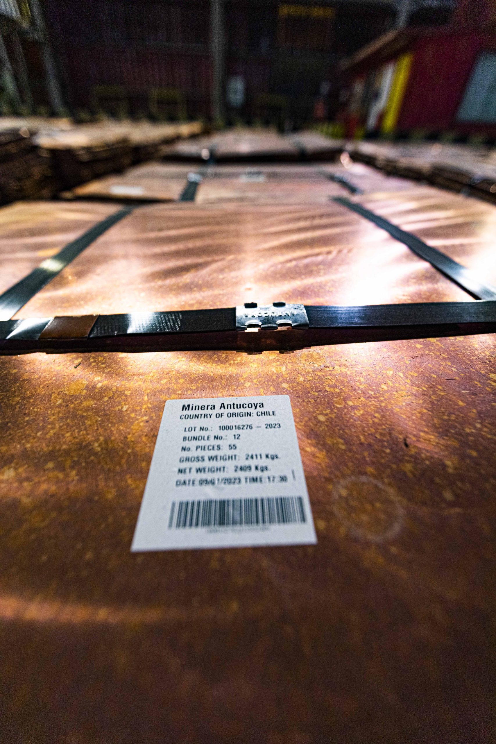 Minera Antucoya certifica la calidad de sus cátodos en la Bolsa de Metales de Londres y de Nueva York